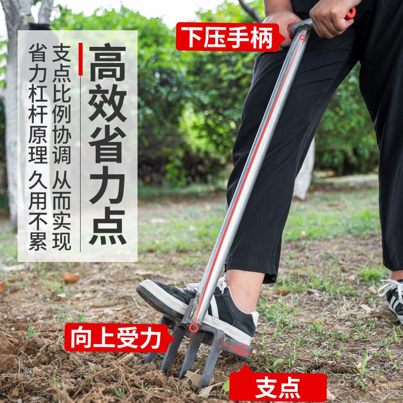 Soil Turning and Loosening Tool, Labor-saving Land Reclamation Digging Fork for Sweet Potatoes, Potatoes, Peanuts, Agricultural Fork, Shovel, Spade, Deep Digging and Turning Tool