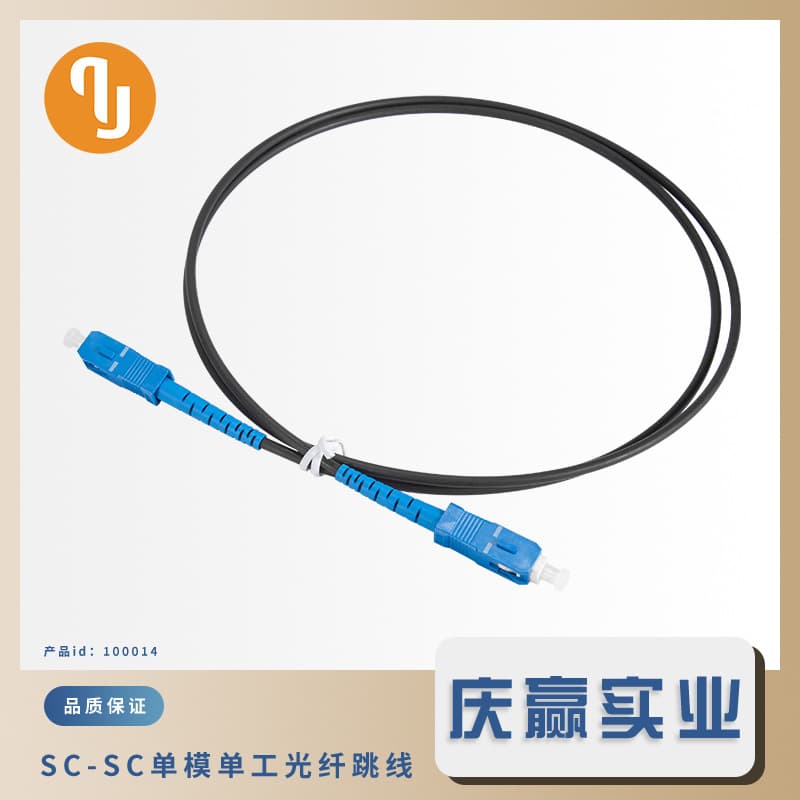 Telecom-Grade SC/UPC Fiber Optic Patch Cord 2.0mm*3.0mm Double Steel Wire Single-Mode Single-Core PVC 3m Jumper