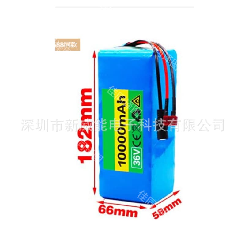 10S3P 36V 10Ah Battery Pack 18650 Lithium-ion Battery 500W for High-Power Motorcycle Scooter
