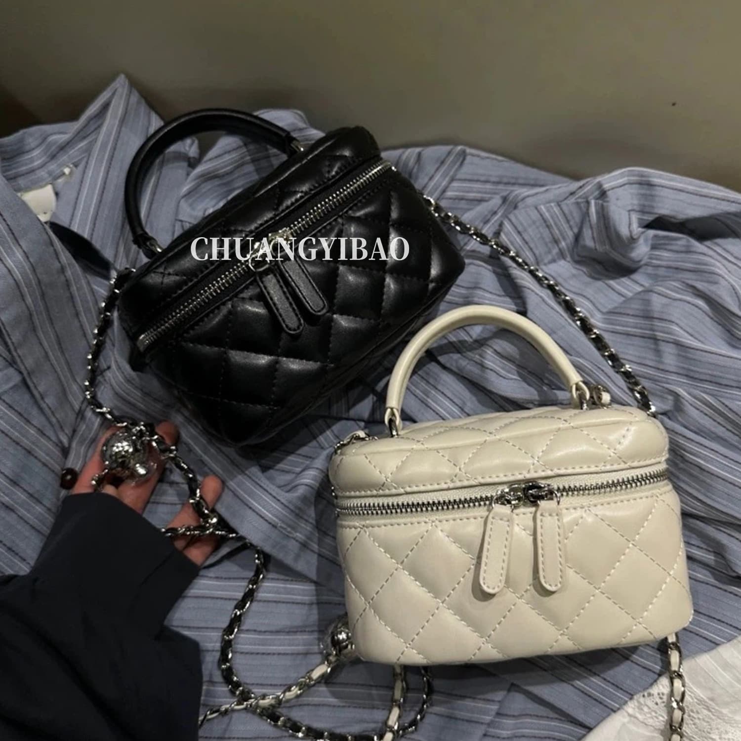 2026 New Women's Box Bag Chanel-Style Chain Bag Premium Minimalist Light Luxury Casual Shoulder Crossbody Bag