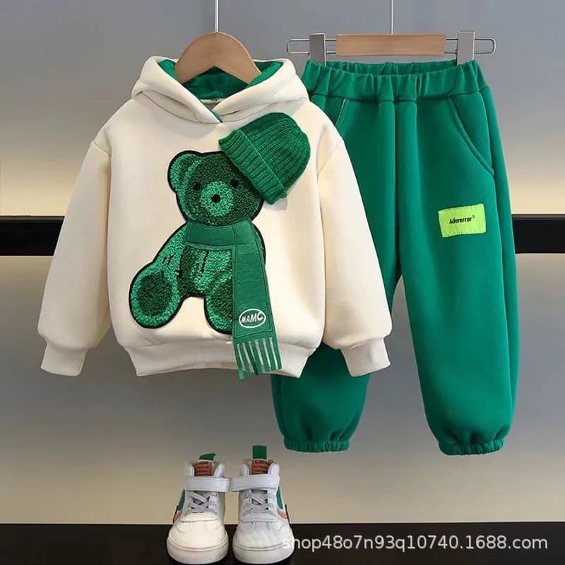 Children's Stylish Sweatshirt and Sweatpants Two-Piece Set