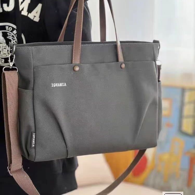 Commute Shoulder Bag Handbag Tote Bag Casual Large-Capacity Women's Bag 2025 New Versatile Canvas Bag Crossbody Bag