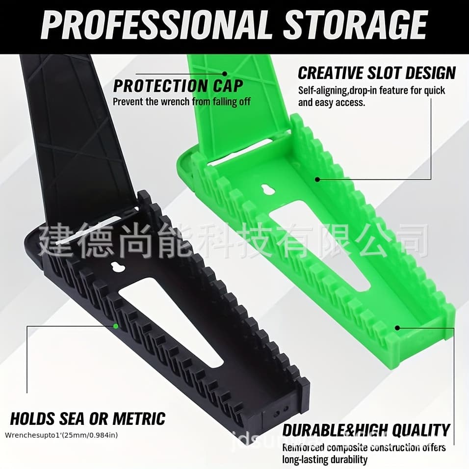 E-commerce 30-Piece Tool Wrench Tray Groove Wrench Storage, Hangable