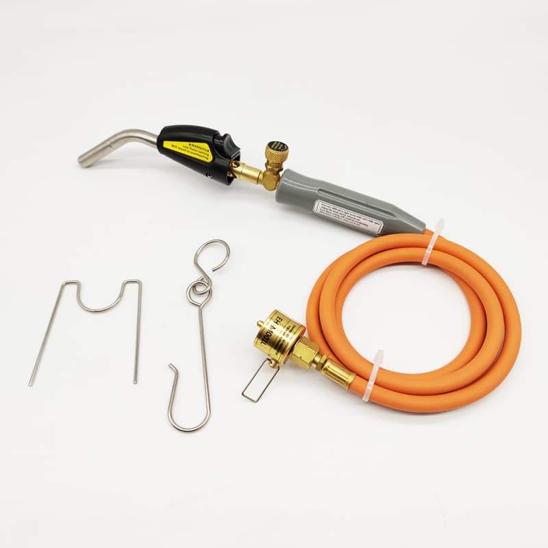 American Style MAPP Oxygen-Free Welding Torch, Dual Switch with Hose, High-Temperature Flame Torch, CGA600 MAPP Welding Torch for Welding and Refrigeration