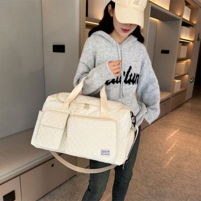 Factory Wholesale Wet and Dry Separation Gym Bag Ultra-Light Shoe Compartment Waterproof Ultrasonic Women's Yoga Bag Large Capacity Travel Bag