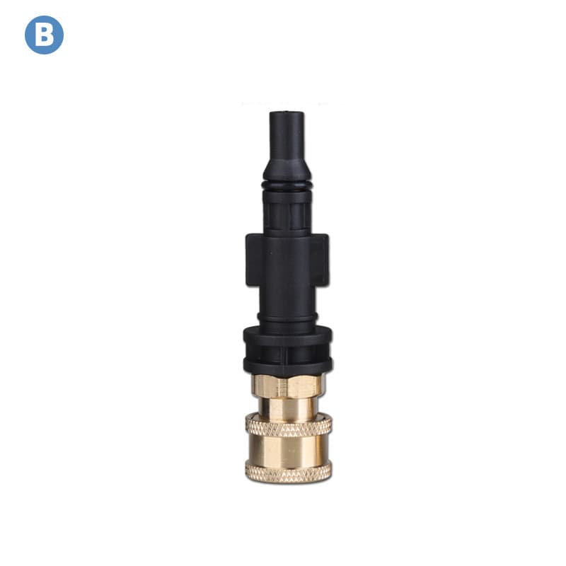 Black Plastic High-Pressure Washer Water Gun Male Thread G1/4 Adapter Compatible with Karcher, Yili, Bosch and Other Brands