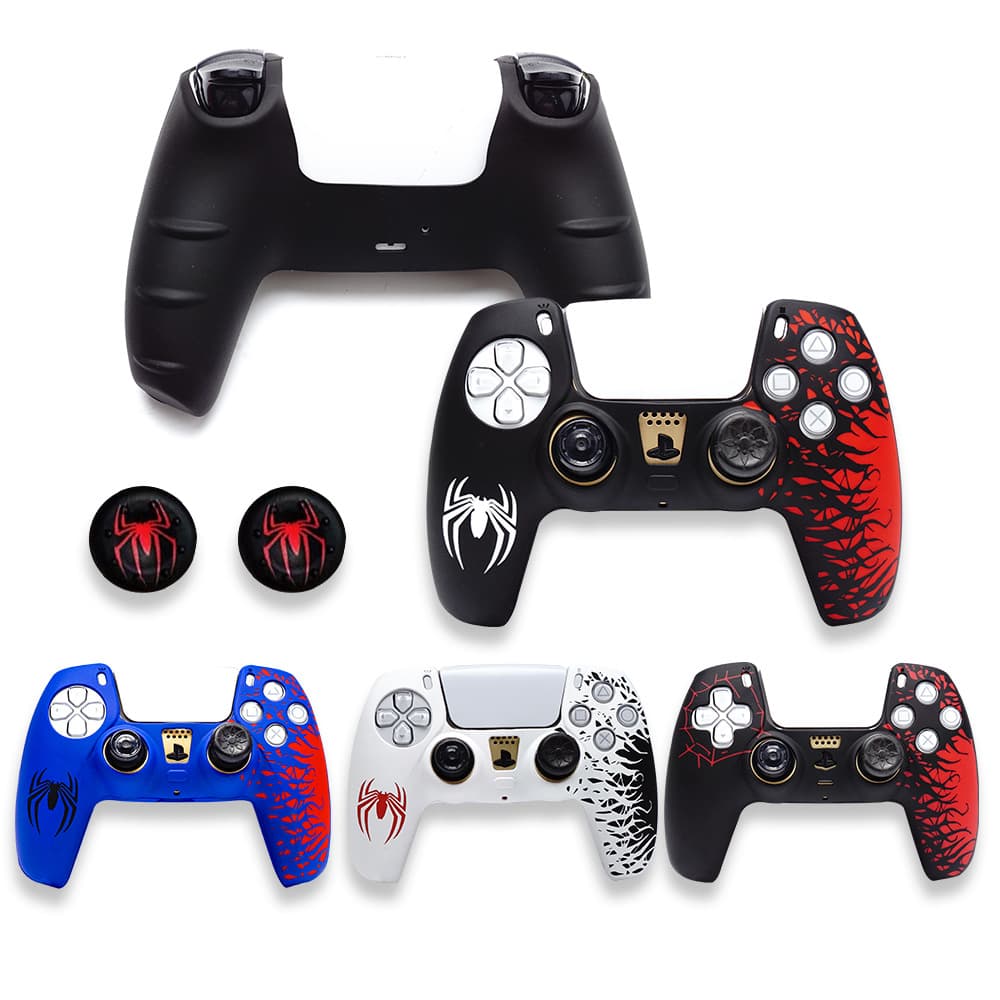 Spider-Man ps5 controller cover ps5 silicone protective cover rocker cap keycap game controller drop shipping