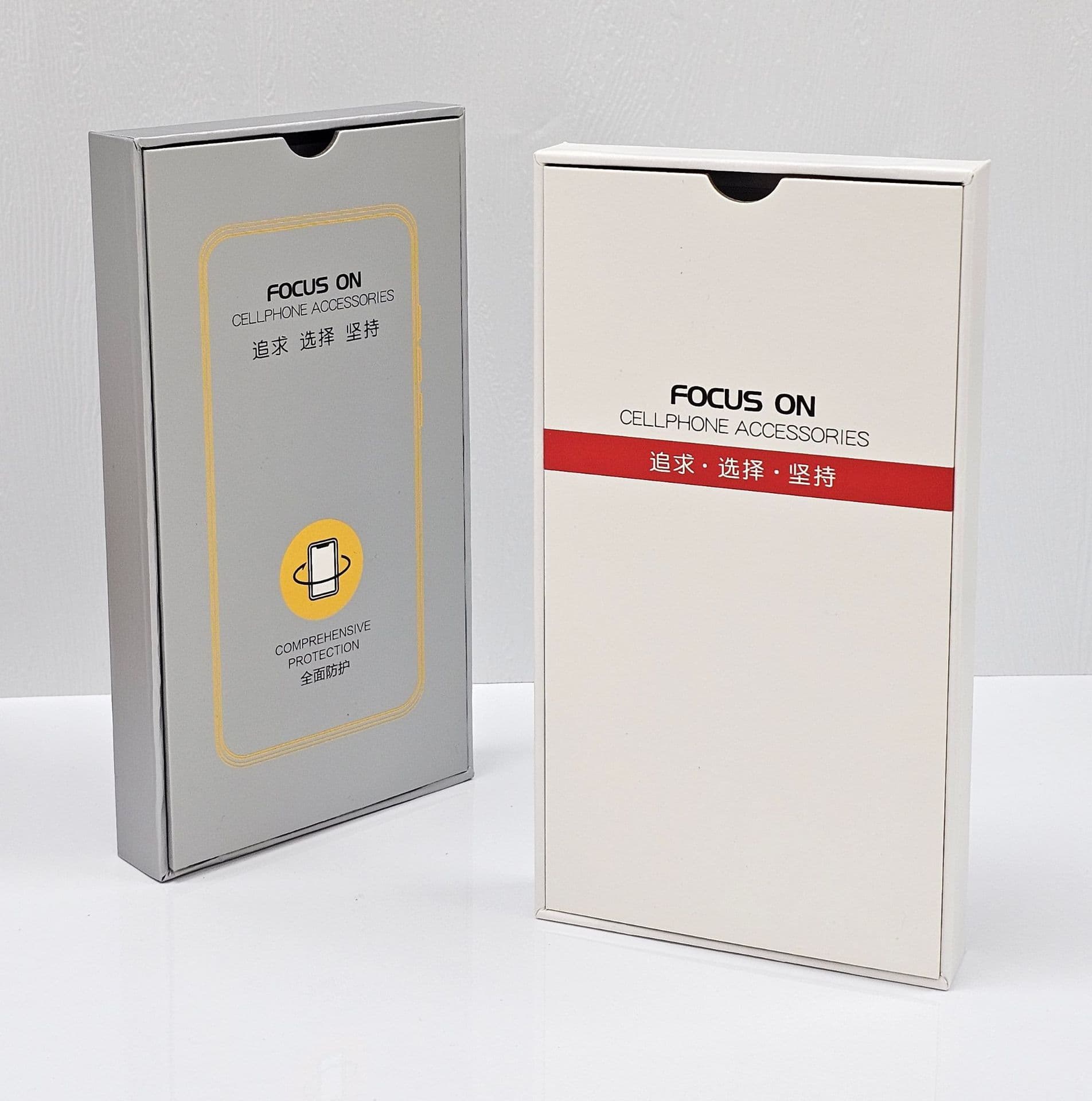 Cross-border hot-selling iPhone case packaging box, phone tempered glass film slot cover box packaging, top and bottom cover phone packaging box
