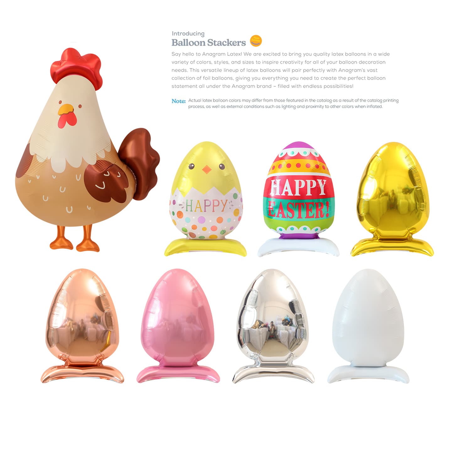 Birthday Party Decoration Photo Prop Toy Balloon Cute Rooster 3D Egg Cartoon Shaped Large Balloon