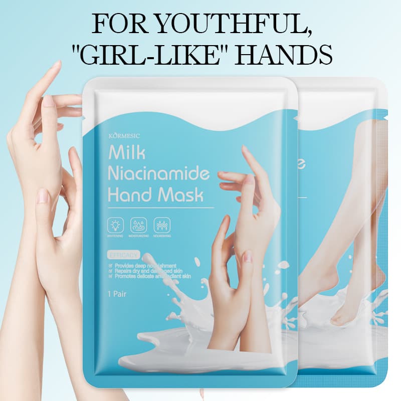 KORMESIC Milk Niacinamide Hand Mask & Foot Mask Care, Cross-border Foreign Trade Factory Wholesale