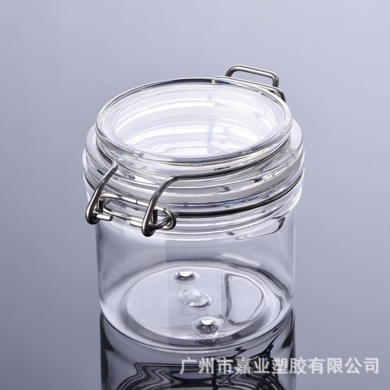 Popular pet buckle sealed jar 150ml cosmetic packaging bottle cream bottle facial mask jar honey jar bath salt jar
