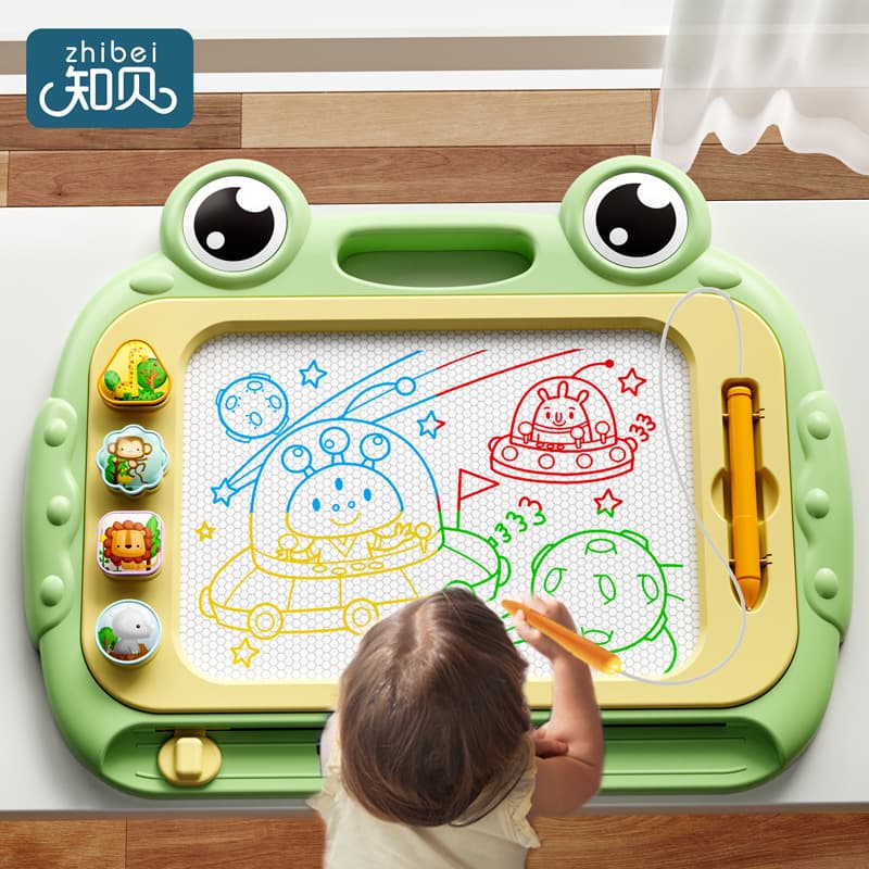 Children's magnetic drawing board household 1 to 3 year old baby writing board graffiti painting magnetic erasable infant toy