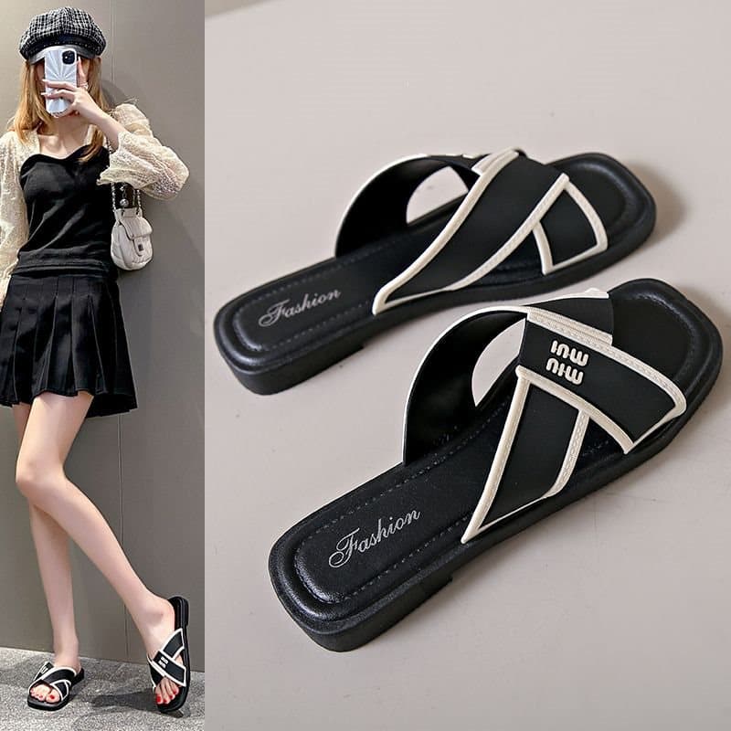 Women's Slippers 2026 New Summer Outdoor Fashion Non-Slip Soft Sole Beach Sandals