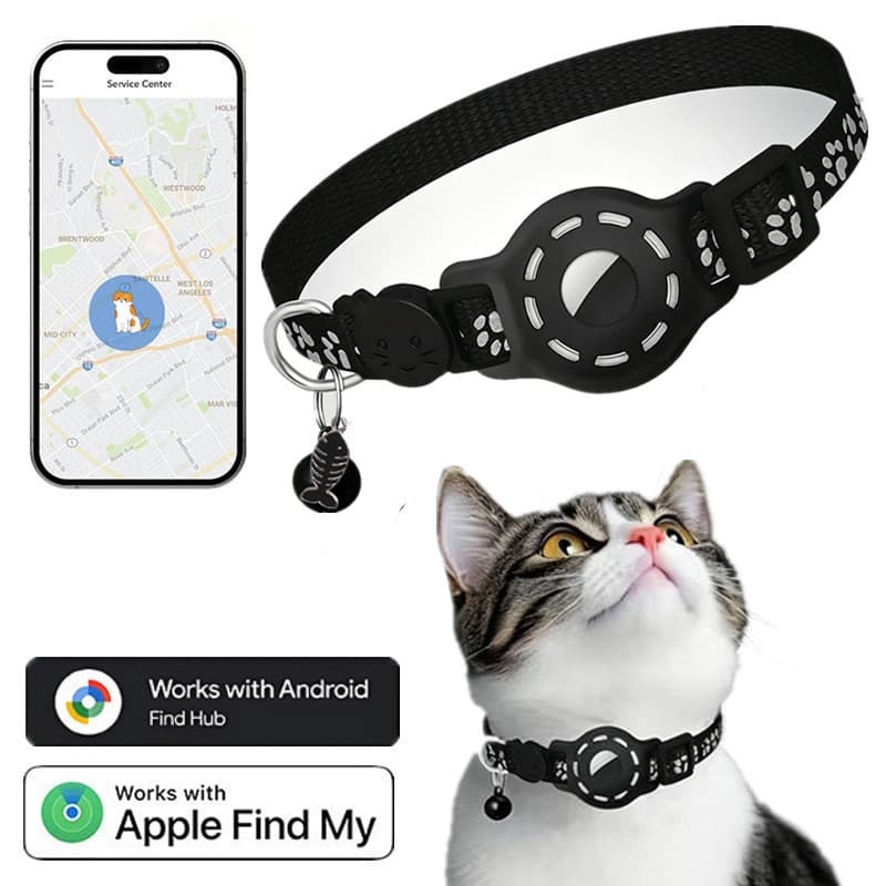 Pet GPS Tracker Collar Dual System iOS Android Overseas Version Pet Find Anti-Loss Tracker for Cats