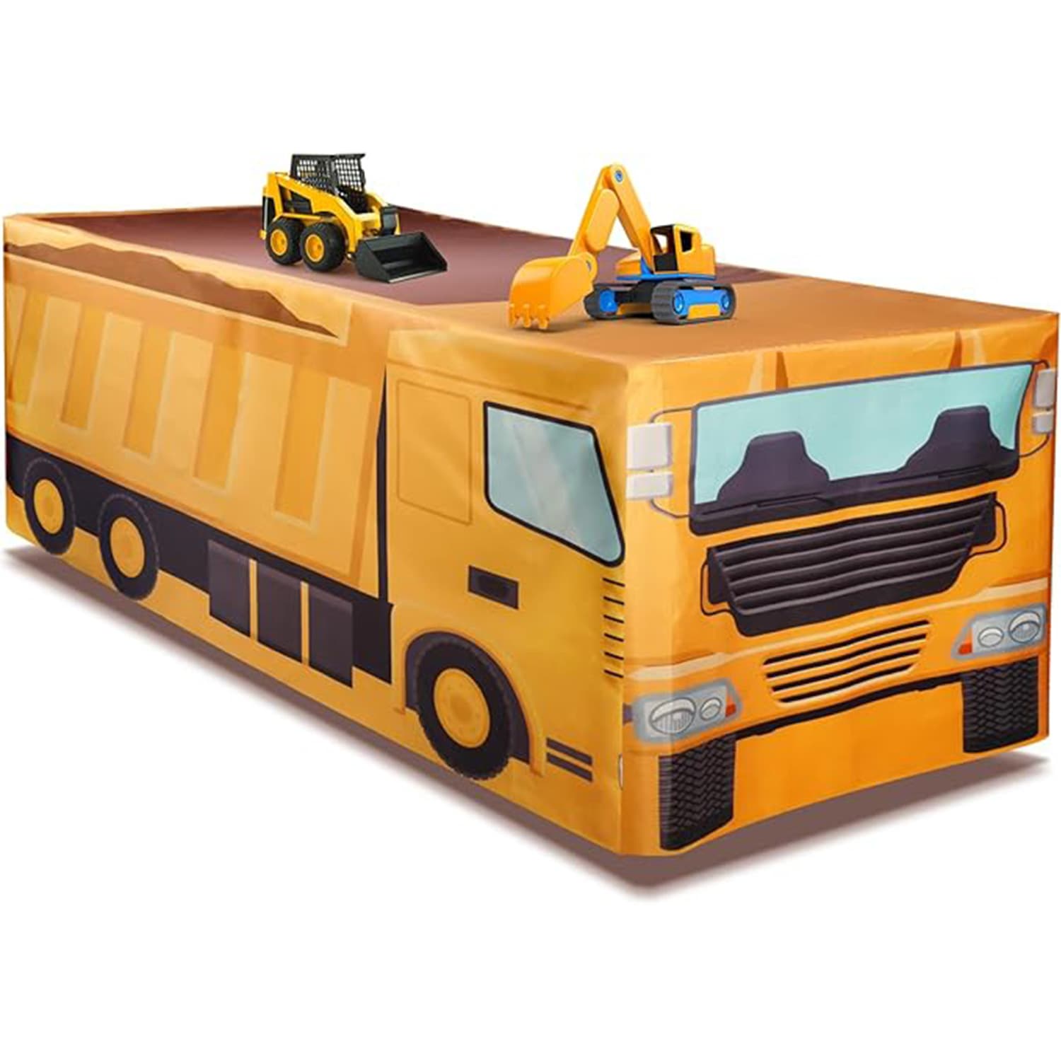 New Construction Vehicle Theme Polyester Rectangular Table Cover, Atmosphere Decoration Props