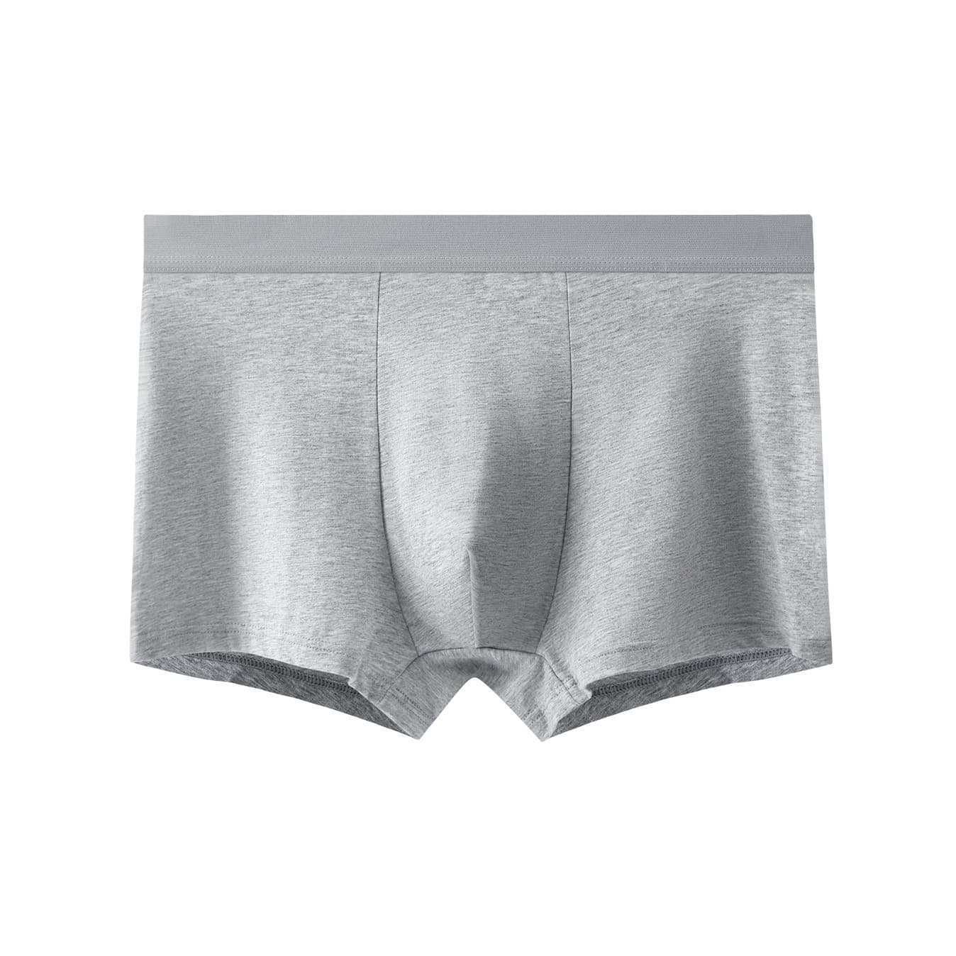 Wholesale underwear men's pure cotton antibacterial boxer briefs mid-rise boxer shorts all seasons cotton boys shorts