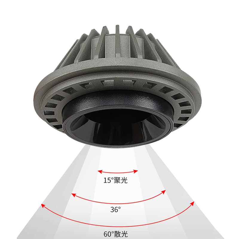AR111 recessed focus-adjustable spotlights 15-60 degrees 15W 20W 25W 30W for museums, supermarkets, clothing stores