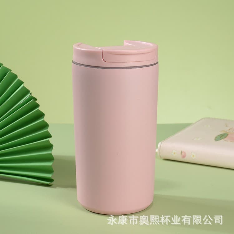 Cross-border Mini Coffee Cup 304 Stainless Steel Portable Thermos 12oz Car Cup with Direct Drinking Lid Pocket Cup Wholesale