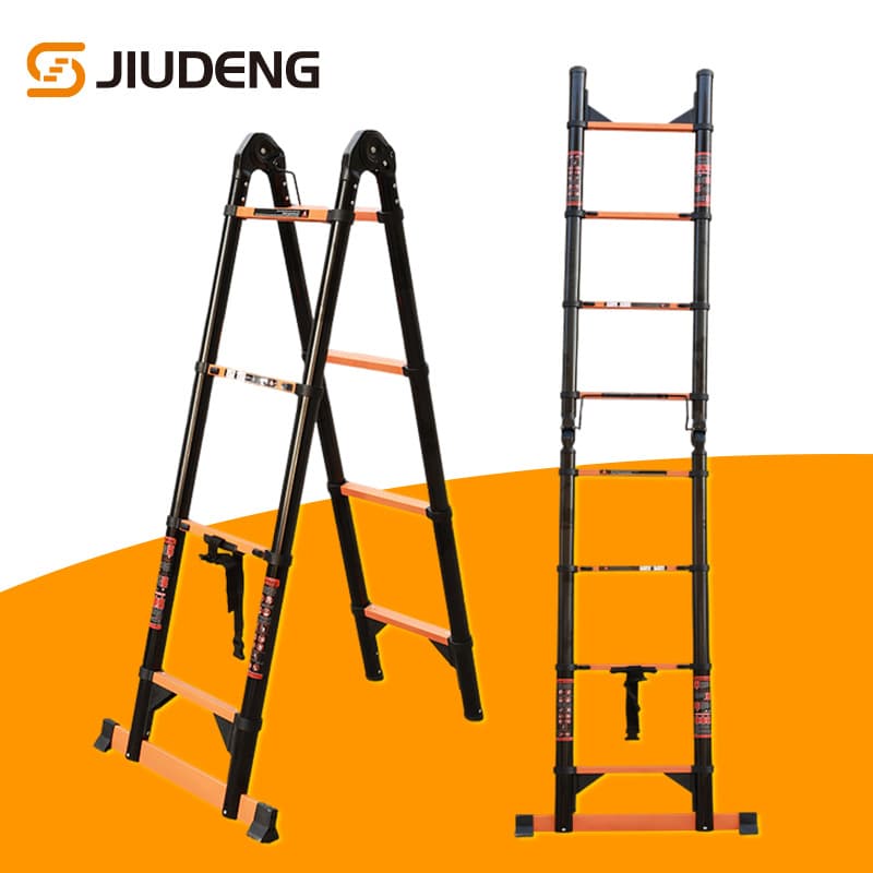 Jiudeng Factory Carbon Steel Multi-Purpose Extension Ladder