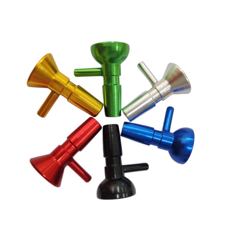 Metal Snuff Bottle 14mm Head Aluminum Smoking Accessories Filter Head Glass Smoking Accessories