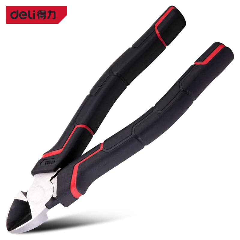 Brand authorized Deli/Deli Japanese style diagonal mouth pliers labor-saving high lifespan 6 inch 7 inch DL102106 DL102107.