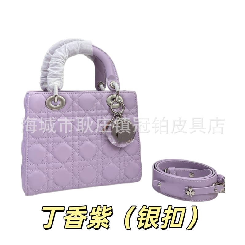D Cross-border Export Four-grid Lady Dior Bag Women's Crossbody Bag Handbag Trendy Diamond Grid Square Bag Fashion Versatile Shoulder Bag
