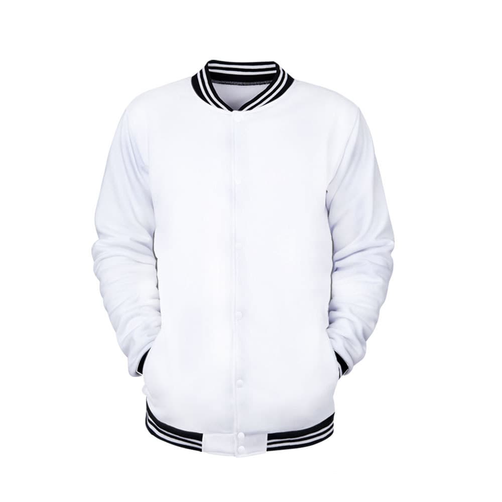 Solid color baseball jacket custom LOGO class uniform work activity group wear advertising baseball jacket printed text and graphics wholesale.