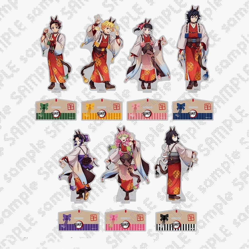 Demon Slayer: Kimetsu no Yaiba peripherals, Year of the Horse limited edition, homemade Butterfly Shinobi Kanroji Mitsuri Tomioka Giyu acrylic plaque gift