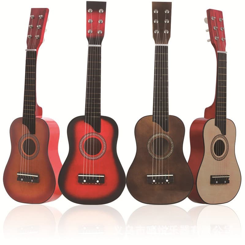 Yinyue Factory Direct 25-inch Small Guitar Colored Basswood Beginner Children Toy Guitar Six-String Small Guitar Instrument