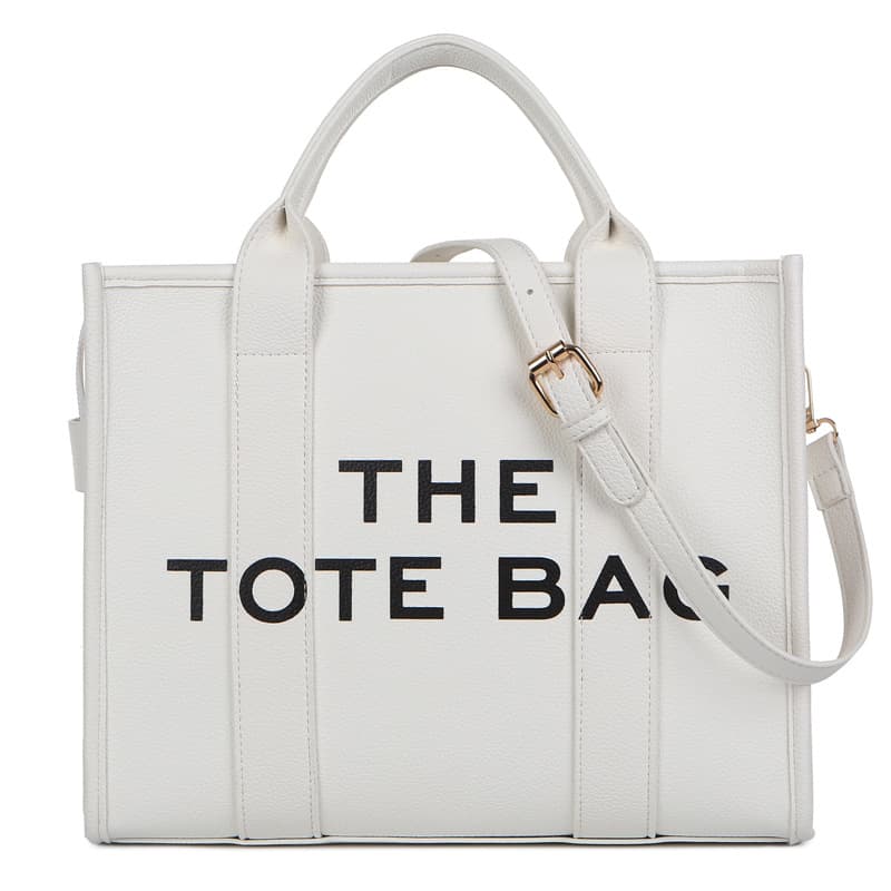 New Cross-Border Women's Tote Bag Wholesale PU Letter Handbag Simple Casual Crossbody Bag Large Capacity Women's Bag