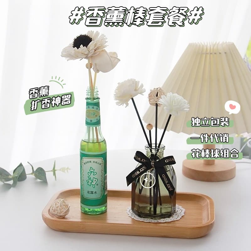 Diffuser Sticks Aromatherapy Reeds Fragrance Dry Flower Rattan Diffuser Fiber Scent Core Combo Wholesale