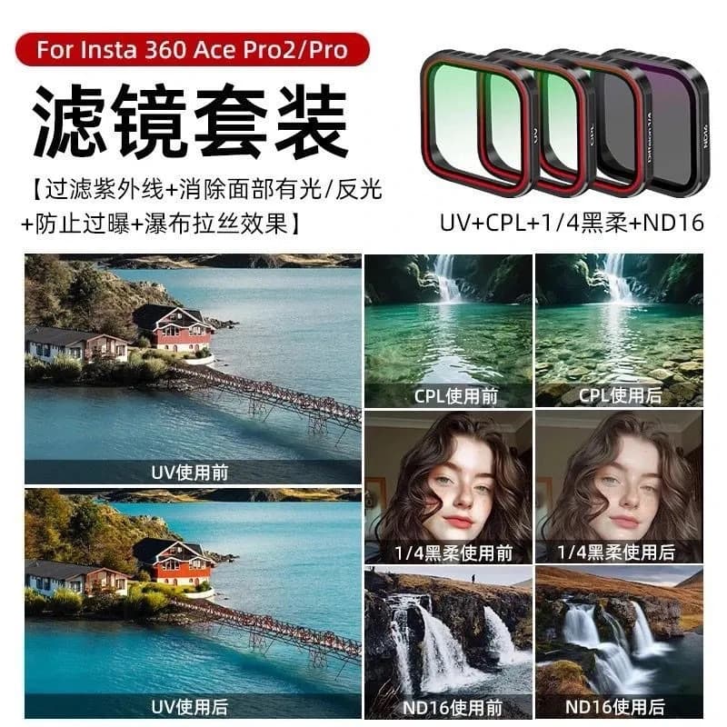 Suitable for shadow stone acepro2 ND8/16/32/64 light reduction filter CPL1/4 beauty black soft filter