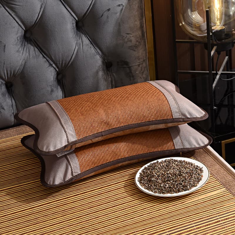 Tea-scented pillows, buckwheat pillows, summer cooling pillows, ice silk cooling pillows, neck support pillows, cooling mats, pillow cores, bamboo pillows, rattan pillows – all best-selling items.