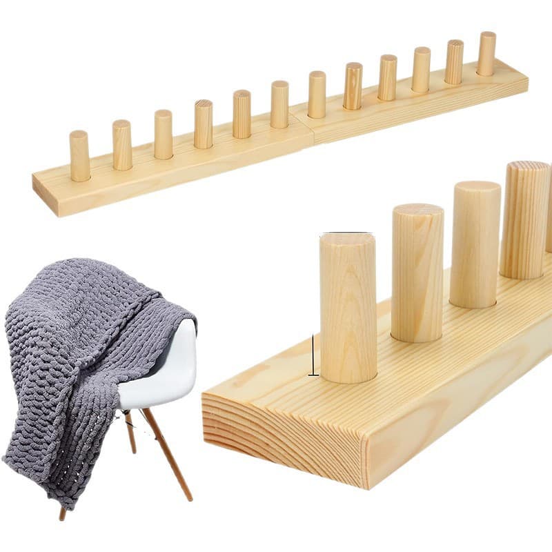 Customized wool knitting rack, handmade DIY knitting tools, creative yarn rack, wooden loom, crochet rack