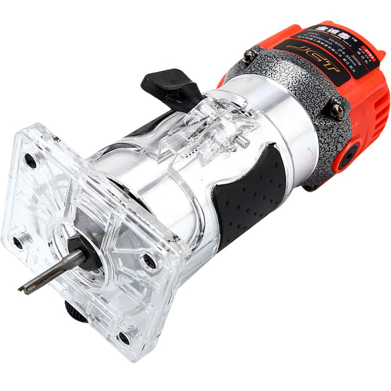 110V Trimmer Electric Wood Router Woodworking Engraving Machine Slotting Machine Edge Trimmer Hole Opener Power Tool Household All-Copper
