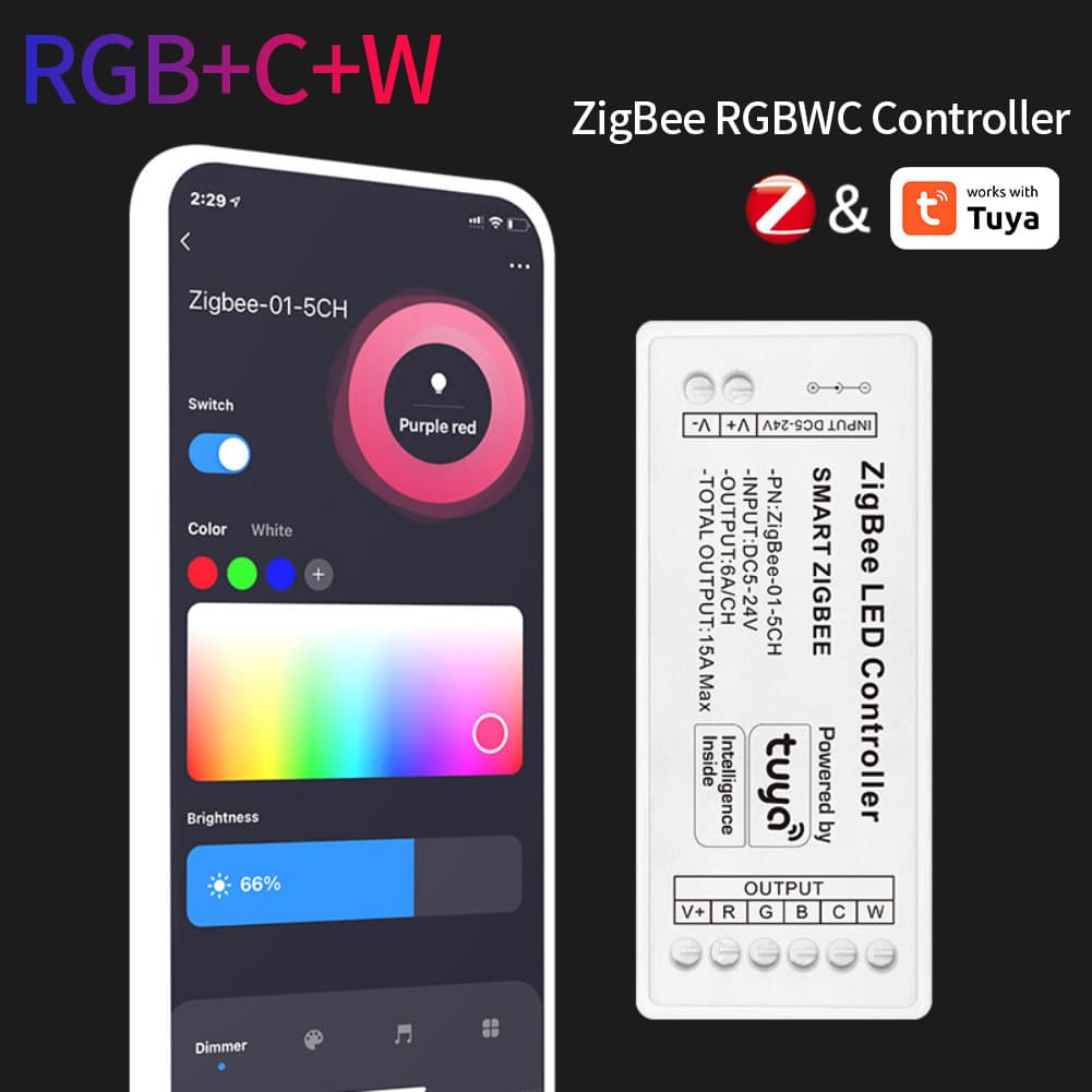 Tuya Zigbee LED RGB Controller Light Strip Controller