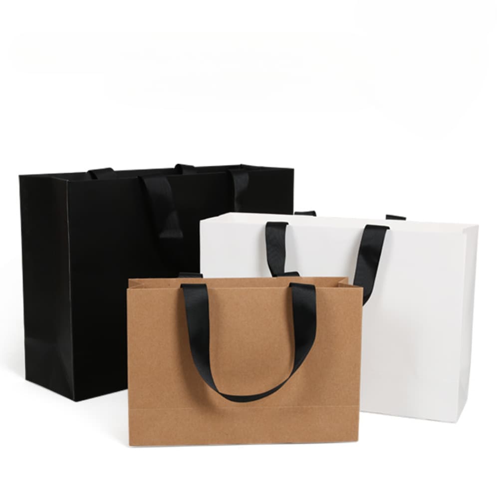 Customized paper bags, threaded rope clothing paper bags, customized gift bags, printed portable paper bags, promotional paper bags now