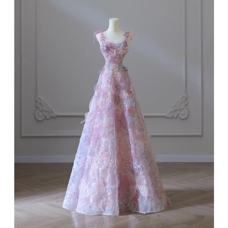 Purple Evening Gown 2026 New High-End Custom Light Luxury Dress for Hosts, Banquets, and Bride Toast Dress