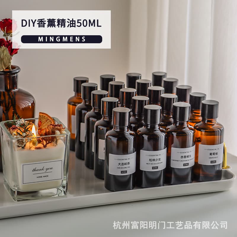 DIY Aromatherapy Essential Oil Candle Wax Melt Diffuser Gypsum Natural Handmade Material Fragrance Oil Long-Lasting Scent 50ml