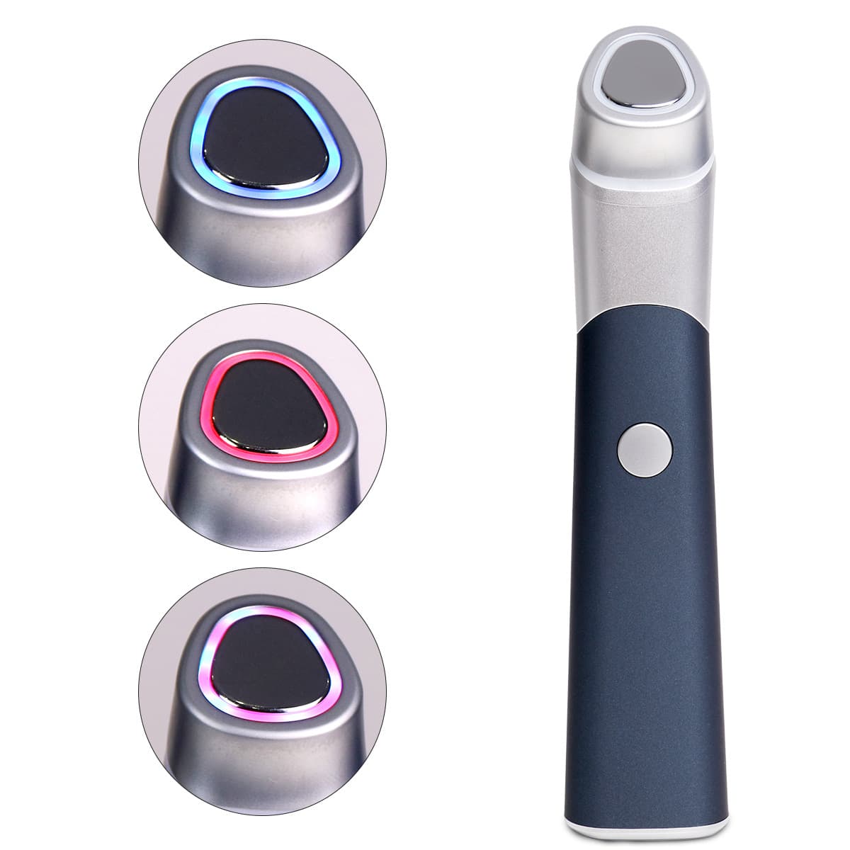 Three-Color Light EMS Vibration Beauty Device Color Light Facial Massage Instrument Portable Skin Rejuvenation Illumination
