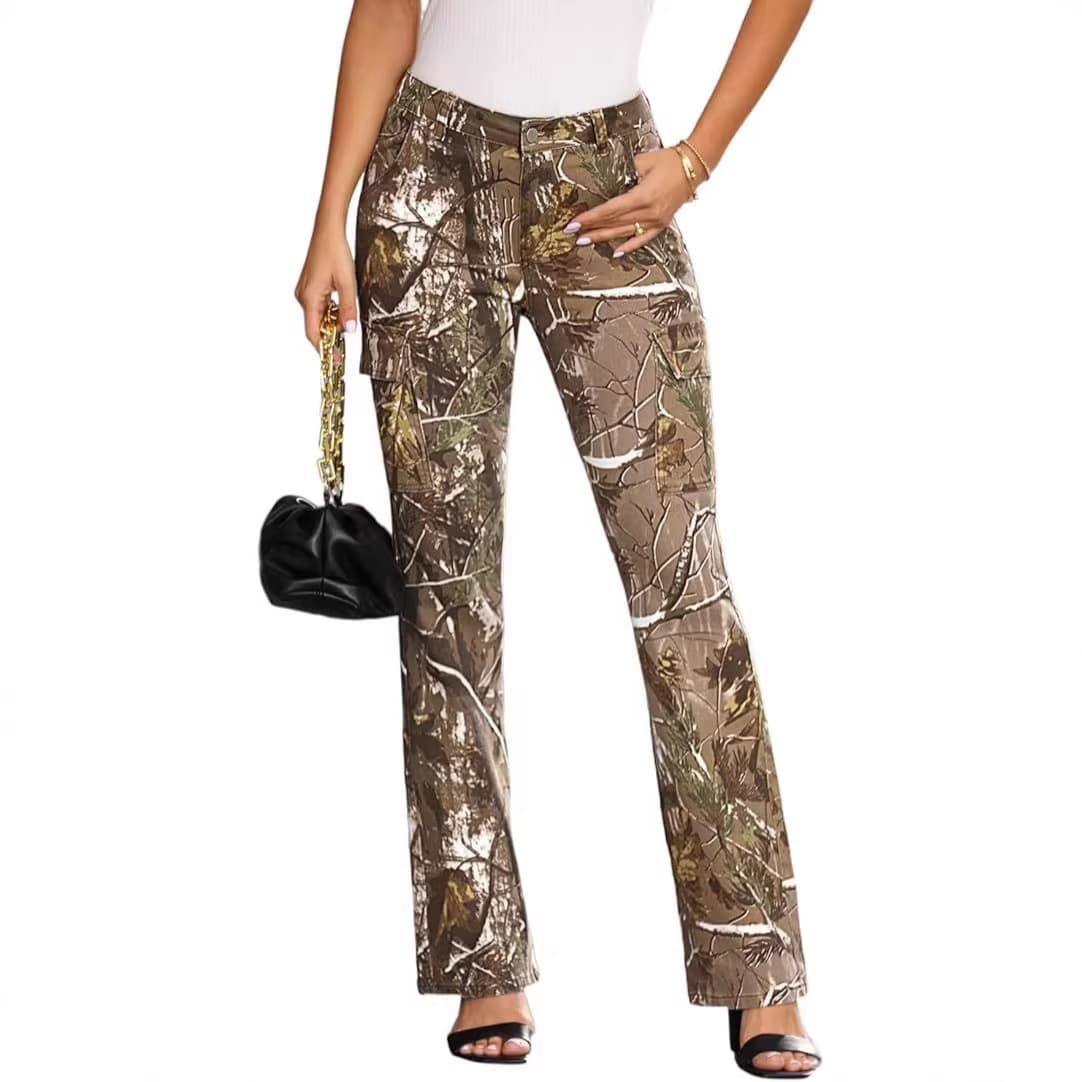 European and American 2025 new products Amazon cross-border foreign trade summer casual slimming jeans for women slim-fitting butt-lifting trousers for women