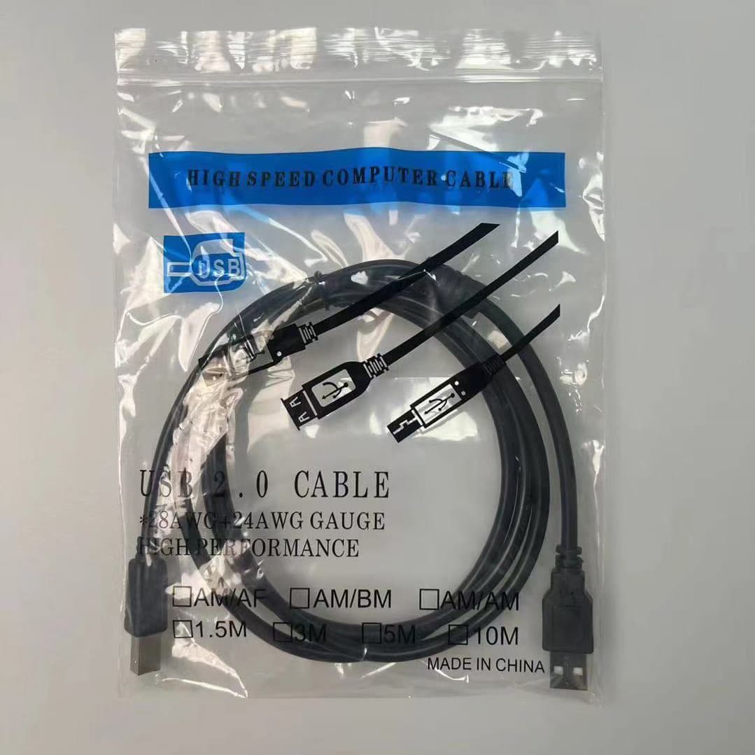 USB Printer Cable USB 2.0 Printer Data Cable All-Copper Black USB Type-B Printer Cable 1.5m 10