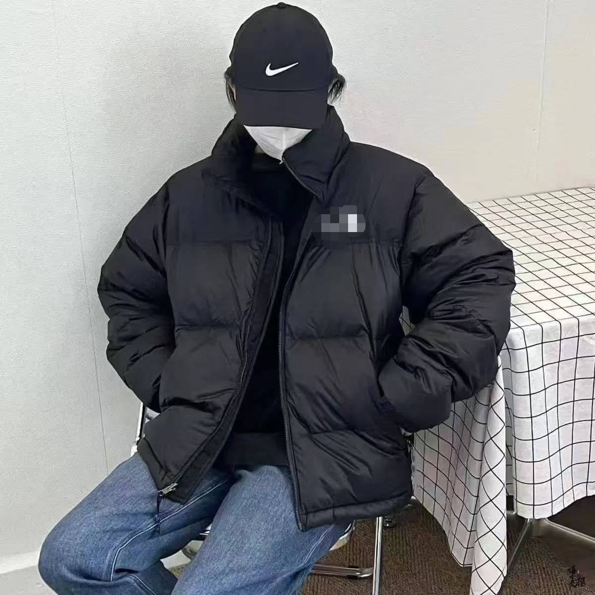 North Face 1996 Down Jacket White Duck Down Bread Jacket 700 High Fill Urban Outdoor Hooded Loose Type