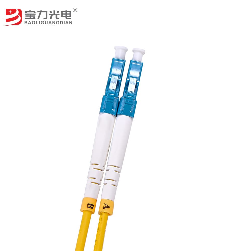 Low Smoke Zero Halogen Telecom Single-Mode Duplex LC-LC Small Form to Small Form 2.0 Pigtail Cross-Border Fiber Patch Cord