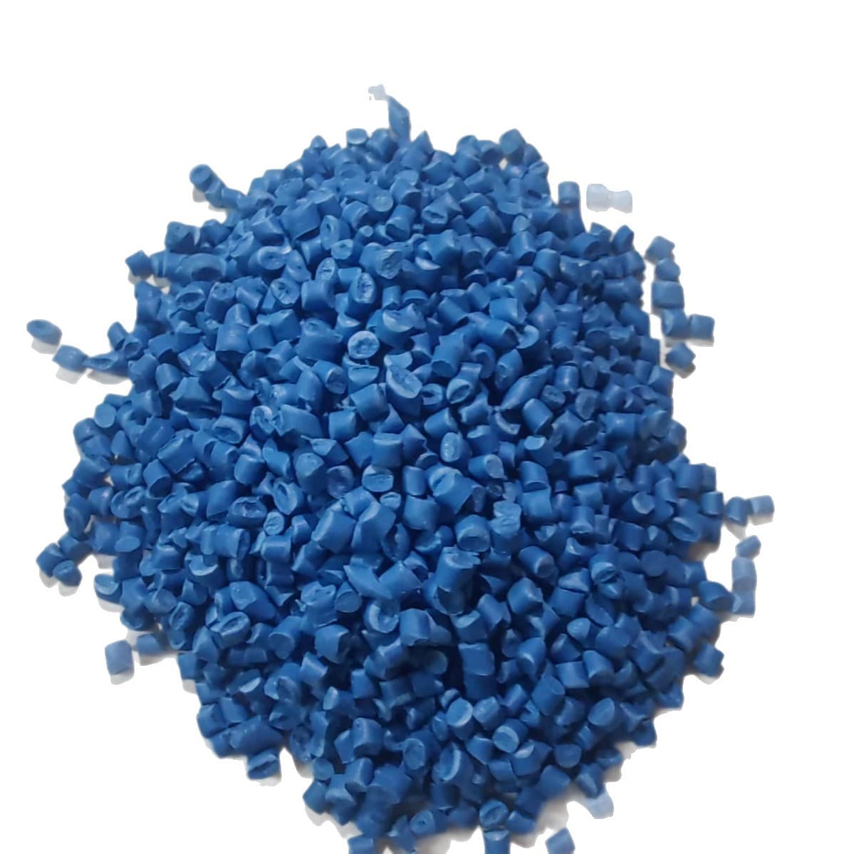 PP recycled blue pellets, injection molding masterbatch, polypropylene plastic recycled material, plastic pellets