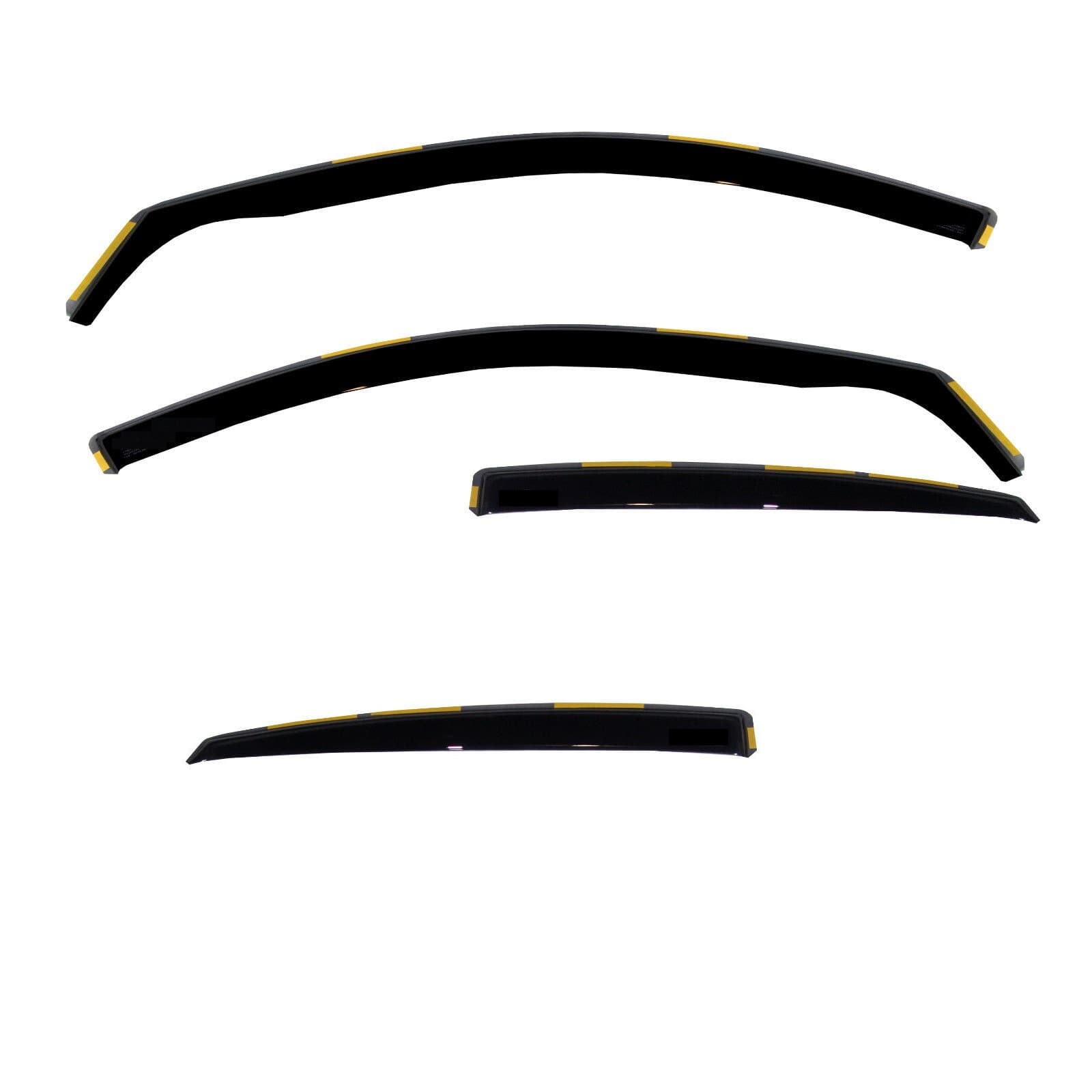 Mercedes C-Class W203 In-Channel Window Deflectors