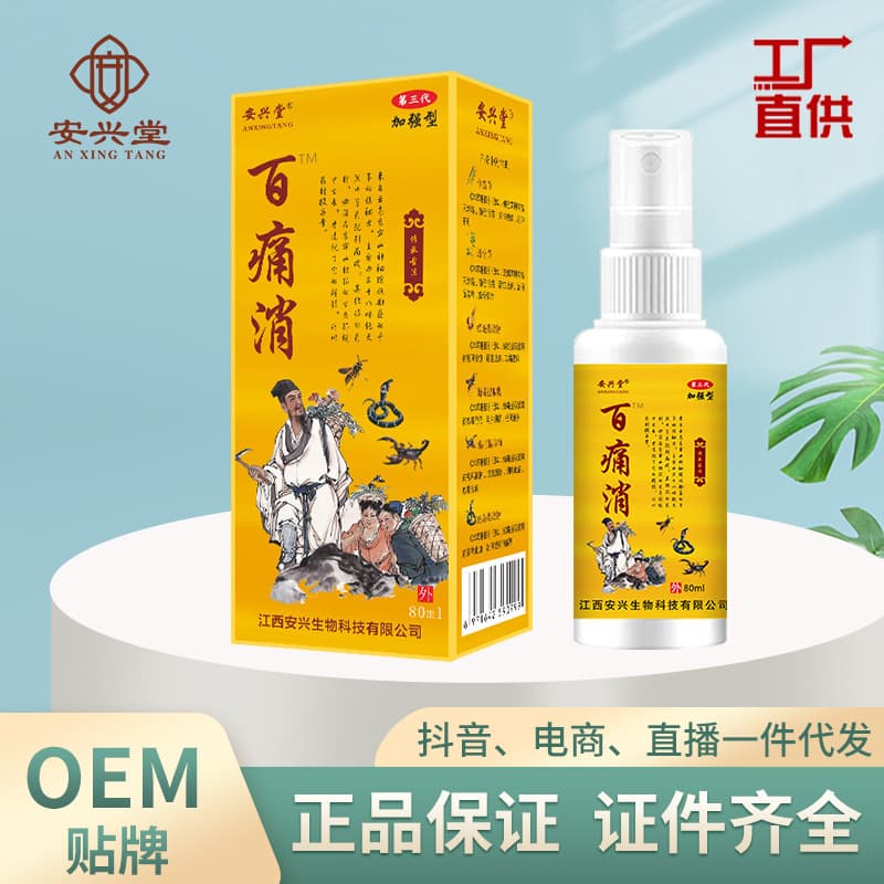 Pain Relief Spray for Shoulder, Neck, Waist, Legs, Knees, and Joints - Suitable for Trade Shows, Street Stalls, E-commerce, and Live Streaming Dropshipping