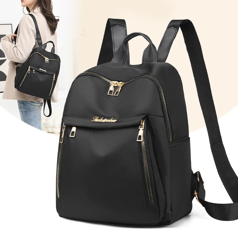 Factory Wholesale Women's Fashion Casual Nylon Bag, Lightweight Travel Backpack, Trendy College Student Backpack