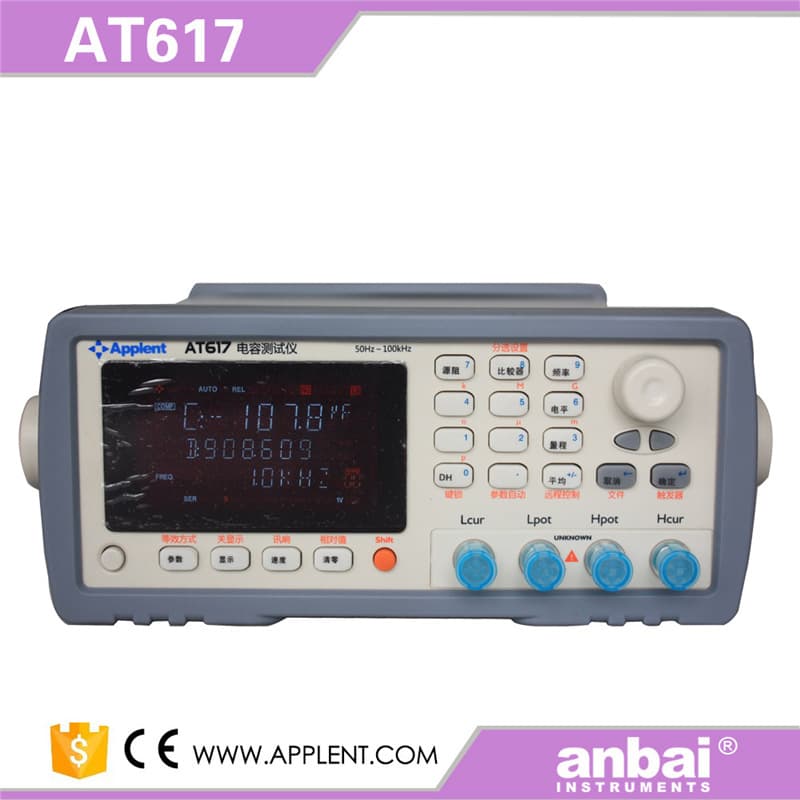 Changzhou Amber AT610 Capacitance Tester C/D/ESR/EPR Accuracy 0.1% Frequency 10KHz