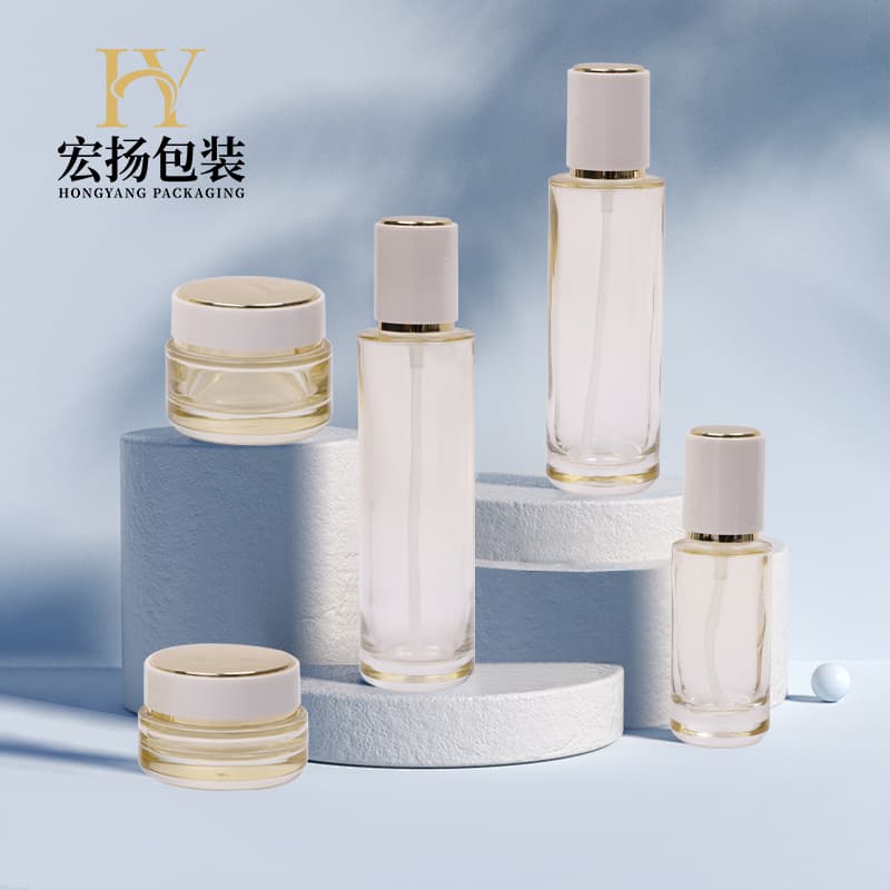 Supply 30G120Ml Cream Set Glass Bottle Water Emulsion Essence Sub-Bottle Makeup and Skin Care Product Set Bottle